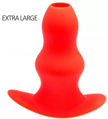 Tunnel-Plug Stretch Rot Extra Large 16 x 7,5cm – 1/15