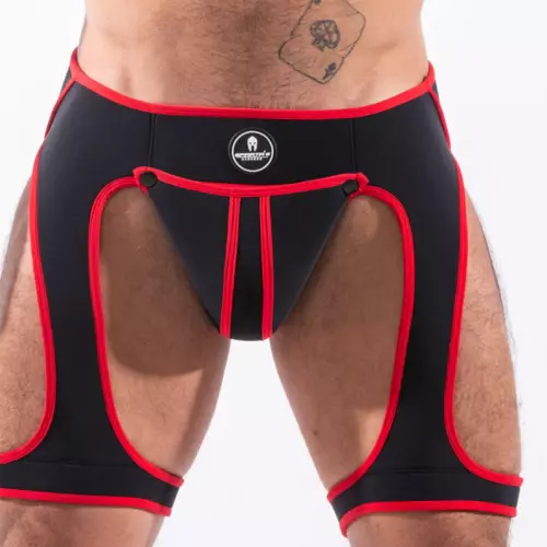 Backless Snax Schwarz-Rot – 1/2