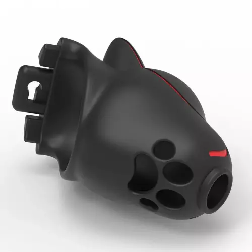 Keuschheitskäfig Pupslave Schwarz 9 x 3.3cm – 3/4