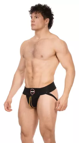 Jockstrap Rokk Schwarz-Gelb – 4/4