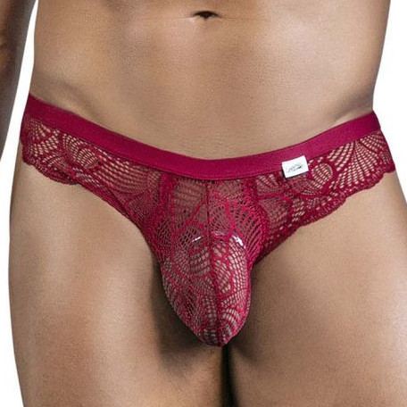 Slip Dentelle Elynos Bordeaux