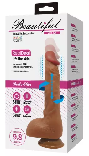 Vibrator mit Stoßfunktion Wilks 17 x 5cm Braun – 2/8