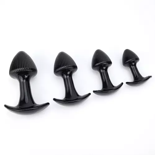 Satz von 4 schwarzen Plugs Mushrass – 1/3