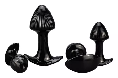 Satz von 4 schwarzen Plugs Mushrass – 2/3