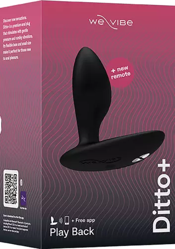 Vibrator Plug App-gesteuert Ditto 7.5 x 3.2cm Schwarz – 2/13