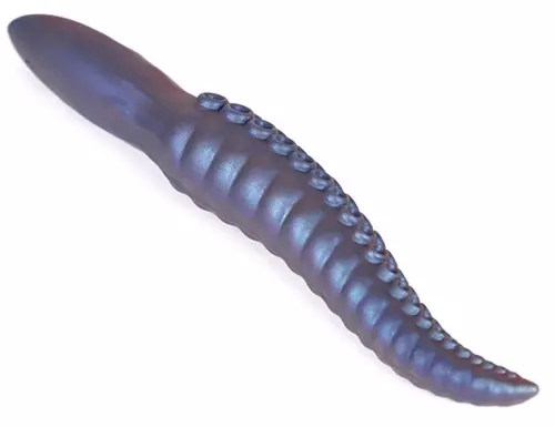 Dildo Griff vibrierend Chatak 16 x 3.3cm Blau – 3/4
