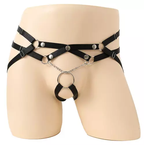 Jockstrap-Riemen Ring Passion Schwarz – 1/3
