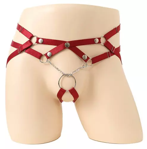 Jockstrap-Riemen Ring Passion Rot – 1/2