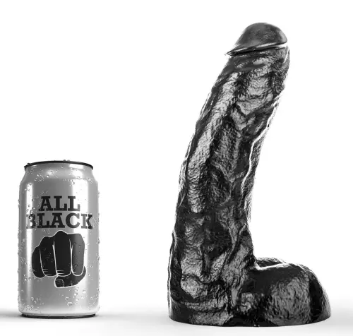 Dildo AB67 Ray All Black 22 x 6.5cm – 1/7