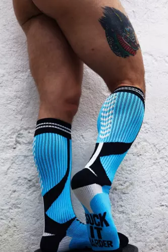 Sucker Socks Blaue Socken – 7/8