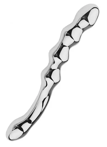 Twostim Metall-Dildo 22 x 3cm – 2/3
