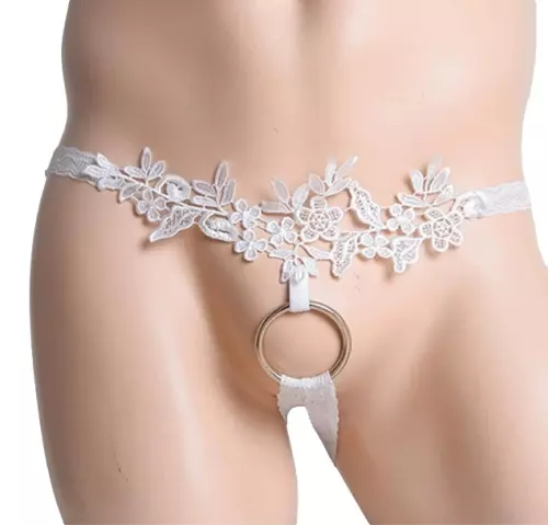 Jock mit Lacering Ring Weiß – 1/2