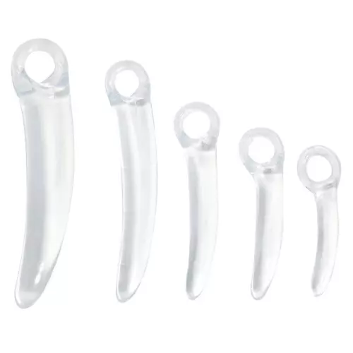 5er-Set transparente Plugs Clear Claws – 1/3