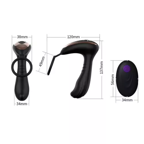 Vibrierender Prostatastimulator MASSAGE 10 x 4,3 cm – 5/14