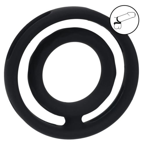 Hodenstrecker Grooved Schwarz Schwarz