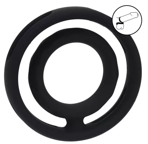 Hodenstrecker Grooved Schwarz Schwarz – 1/5