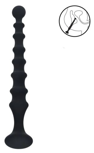 Chapelet anal Long Ribbed 23 x 3.1cm