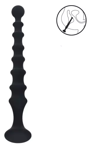 Analer Rosenkranz Long Ribbed 23 x 3.1cm – 1/4
