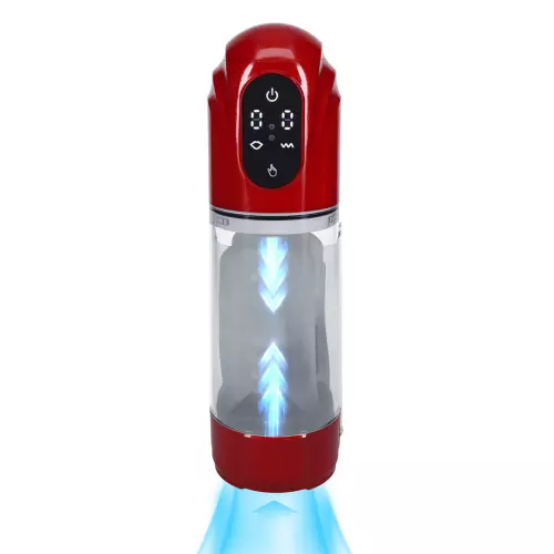 Masturbator TechnoThrust Vibrations und Saugung Rot – 3/6
