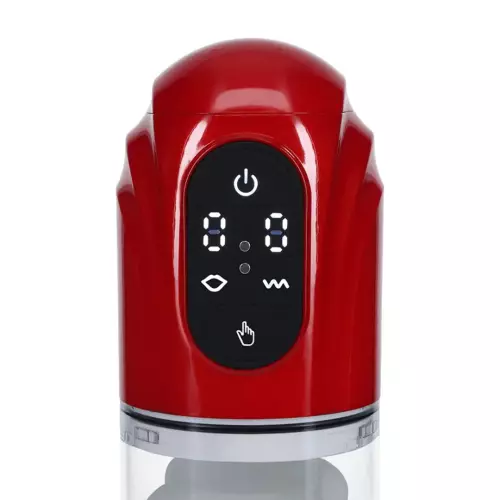 Masturbator TechnoThrust Vibrations und Saugung Rot – 4/6