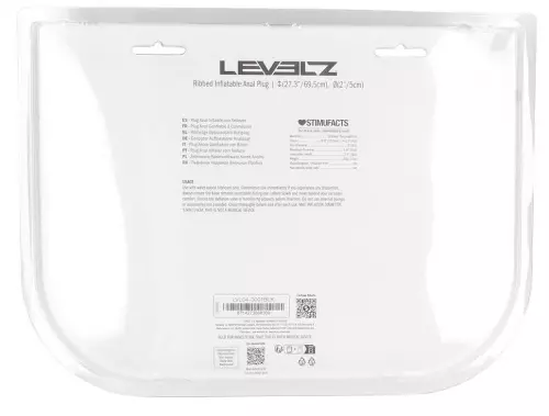 Aufblasbarer gerippter Stöpsel Levelz 9 x 4cm – 6/6