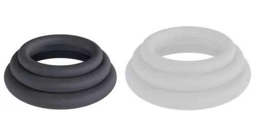Set aus 3 Silikon-Penisringen Classic Levelz 23-30mm – 1/5