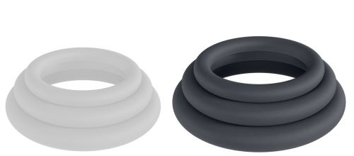 Lot de 3 Cockrings Silicone Classic Levelz 33-39mm