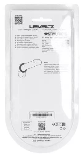 Set aus 3 Silikon-Penisringen Classic Levelz 33-39mm – 5/5