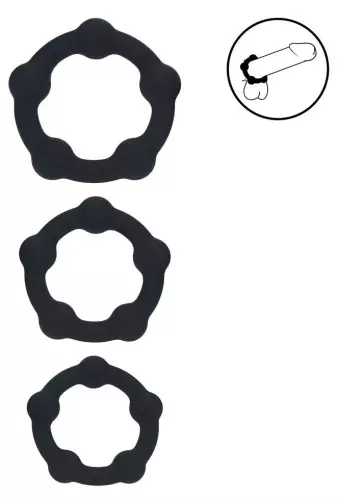Set aus 3 Penisringen BeadCock Levelz – 1/4