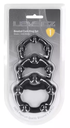 Set aus 3 Penisringen BeadCock Levelz – 2/4