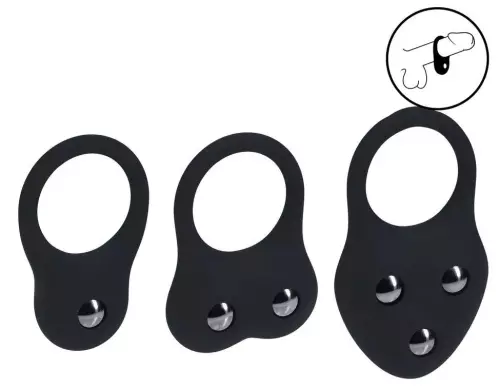Set von 3 Cockrings Training Ring 40-110gr – 1/4