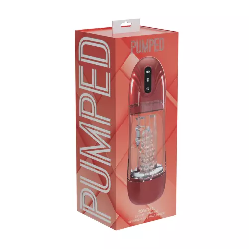 Masturbator Sonicpull Vibrationen und Saugen Rot – 2/3