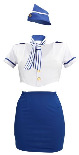 Sexy Stewardess Kostüm Stewardness S/M