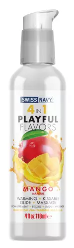 4-in-1 Gleitgel Playful Flavors 118ml Mango – 1/3