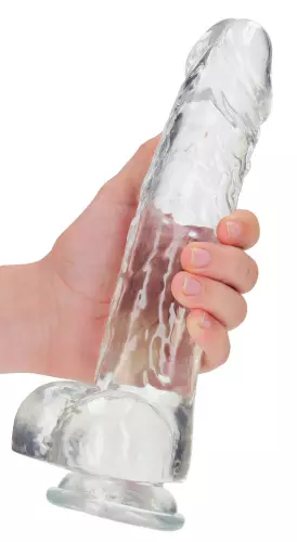 Dildo Crystal Clear Transparent 21 x 5.5cm – 5/6