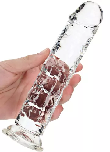 Dildo Transparent Crystal Clear 19.5 x 4.3cm – 5/6