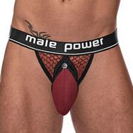 Fishnet Jockstrap Ring & Jock Burgundy