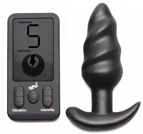 Vibrierende Plug Swirl Butt 9,5 x 3,6cm – 1/5