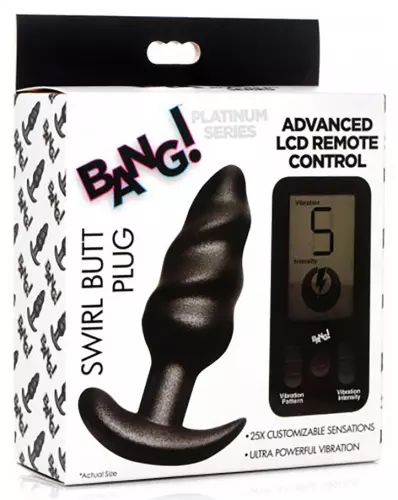 Vibrierende Plug Swirl Butt 9,5 x 3,6cm – 2/5