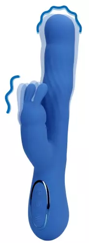 Vibrator Rabbit Jetset 14 x 3.5cm Blau – 1/8