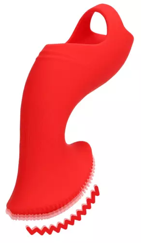 Vibrierender Fingerstall Sonnenaufgang Rot – 1/9
