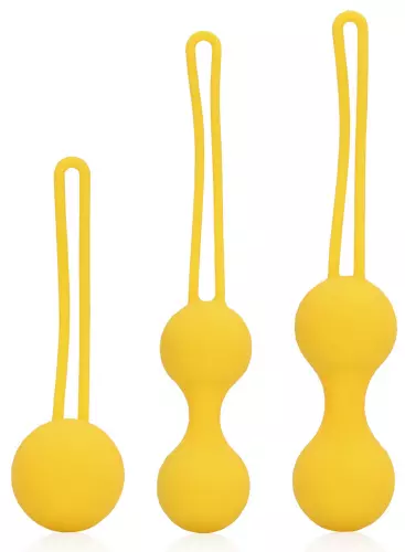 Liebeskugel-Trainingsset Thump Balls Gelb – 1/7