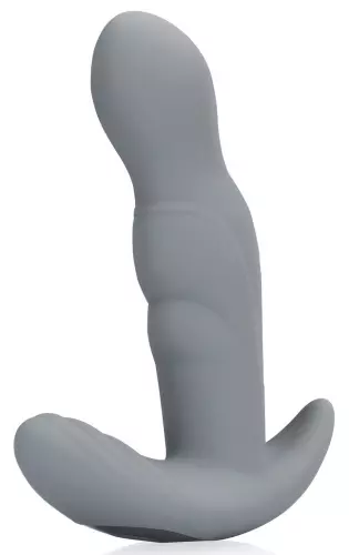 Vibrierbarer rotierender Prostate-Stimulator Gothamey 11.5 x 3.4cm Grau – 4/9