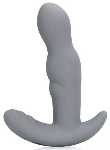 Vibrierbarer rotierender Prostate-Stimulator Gothamey 11.5 x 3.4cm Grau – 5/9