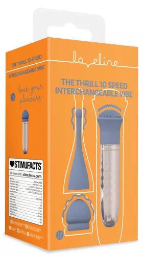 Le Thrill - Austauschbarer Vibrator 10 Geschwindigkeiten - Blau – 2/9