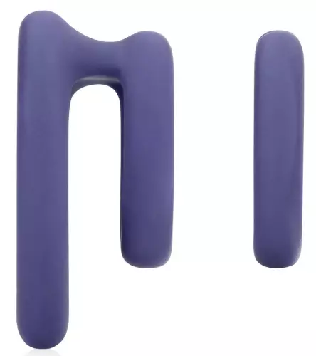 Set mit 2 Herz-Penisringen Silikon Purple Storm Durchmesser 35mm – 5/8