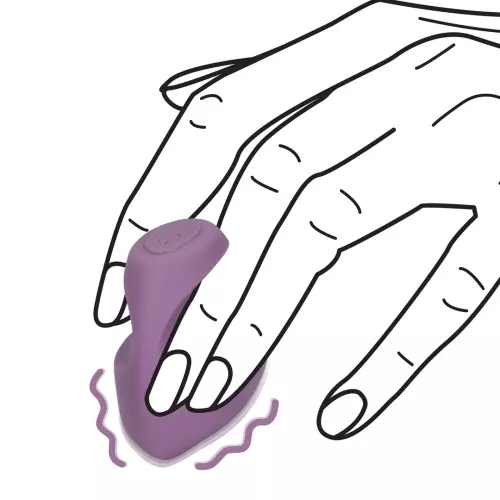 Vibrierender Fingerstall PURPER Violett – 8/9