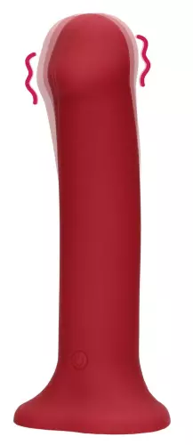 Vibrierender Dildo Palik L 17 x 4.5cm Rot – 1/8