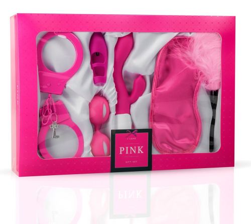 Box coquine I Love Pink Gift - 6 stuks