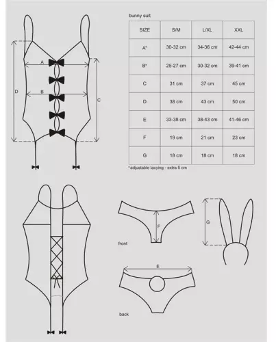 Kostüm Bunny - 4 Teile – 5/9
